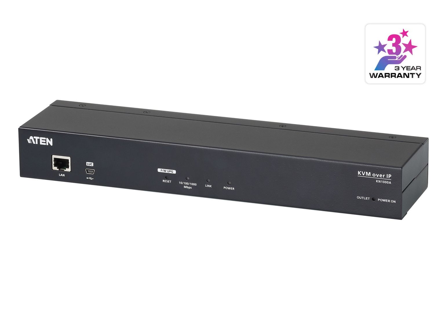 ATEN KN1000A KVM switch Black - Image 1