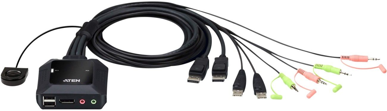ATEN CS22DP KVM switch Black - Image 1
