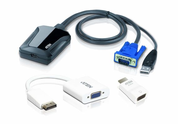 ATEN CV211CP KVM switch Black