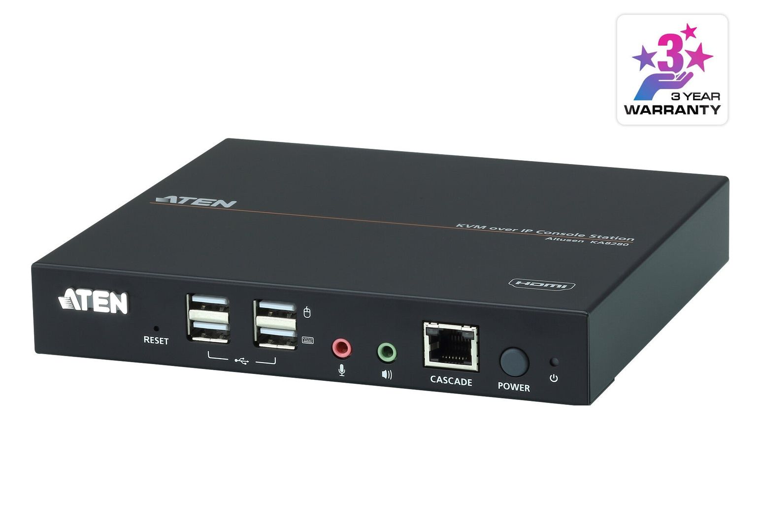 ATEN KA8280 KVM switch Rack mounting Black - Image 1