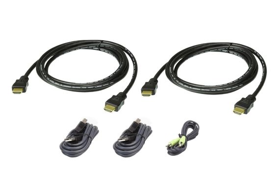 ATEN HDMI Dual Display Secure KVM; 1,8M USB HDMI Dual Display