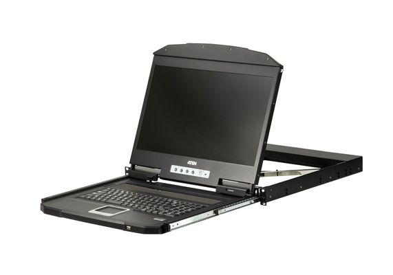 ATEN CL3700NW rack console 47 cm (18.5") 1920 x 1080 pixels Metal Plastic Black 1U