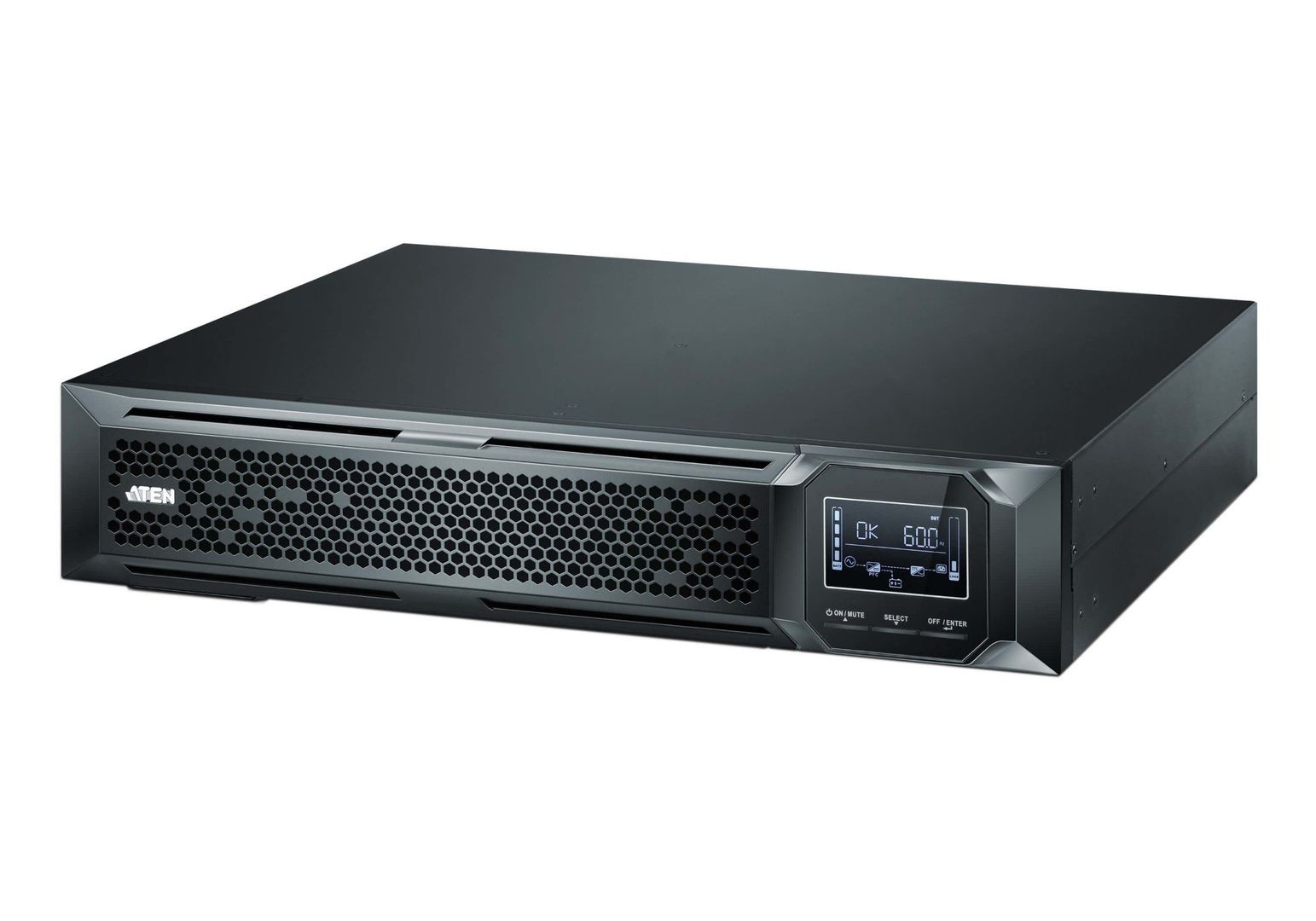 ATEN OL2000HV uninterruptible power supply (UPS) Double-conversion (Online) 1.5 kVA 1500 W 8 AC outlet(s) - Image 1