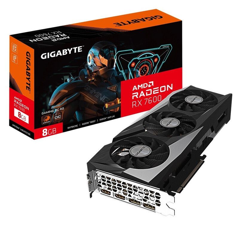 GIGABYTE GAMING Radeon RX 7600 OC 8G AMD 8 GB GDDR6 - Image 1