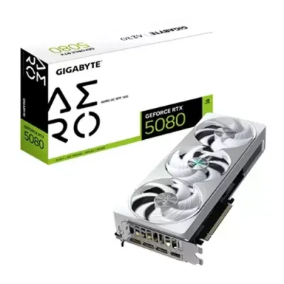 GIGABYTE GeForce RTX 5080 AERO OC SFF 16G Graphics Card - 16GB GDDR7, 256bit, PCI-E 5.0, 2730MHz Core Clock, 3 x DisplayPort, 1 x HDMI, GV-N5080AERO OC-16GD - Thumbnail 3