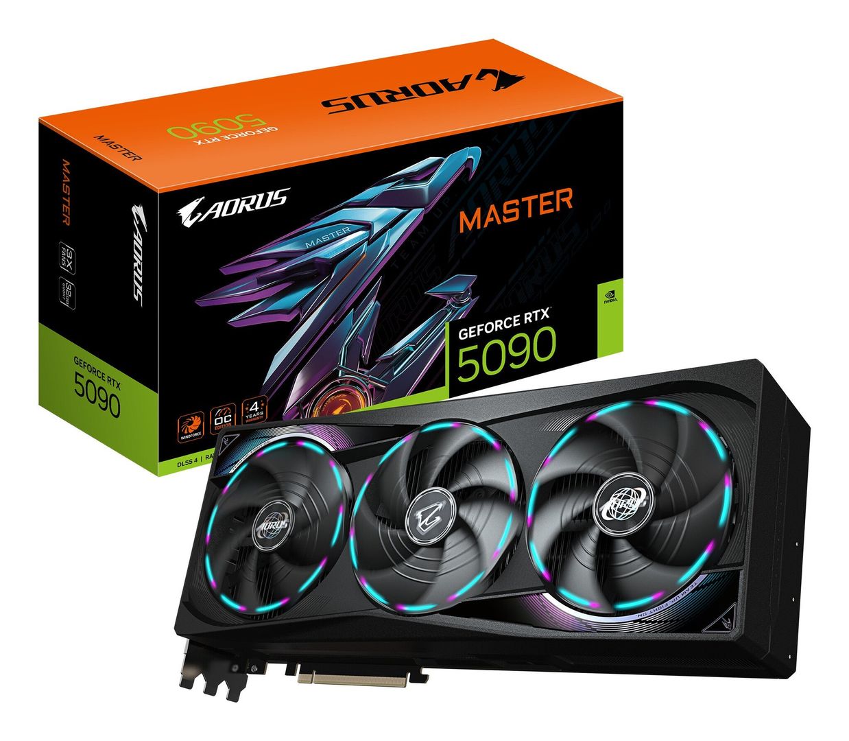 GIGABYTE AORUS GeForce RTX 5090 MASTER 32G Graphics Card - 32GB GDDR7. - Image 1