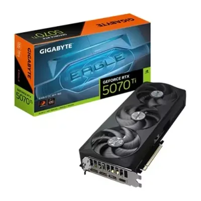 GIGABYTE GeForce RTX 5070 Ti EAGLE OC SFF 16G Graphics Card - 16GB GDDR7, 256bit, PCI-E 5.0, 2542 MHz Core Clock, 3 x DP 2.1a, 1 x HDMI 2.1b, NVIDIA DLSS 4, GV-N507TEAGLE OC-16GD - Thumbnail 3