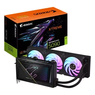 GIGABYTE AORUS GeForce RTX 5090 XTREME WATERFORCE 32G Graphics Card - 32GB GDDR7, 512bit, PCI-E 5.0, 2655MHz Core Clock, 3 x DP 2.1a, 1 x HDMI 2.1b, NVIDIA DLSS 4, GV-N5090AORUSX W-32GD - Thumbnail 3