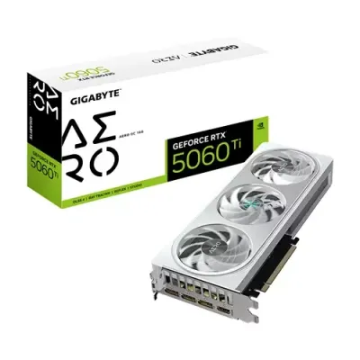 GIGABYTE GeForce RTX 5060 Ti AERO OC 16G Graphics Card - 16GB GDDR7, 128bit, PCI-E 5.0, 2647MHz Core Clock, 3 x DisplayPort, 1 x HDMI, GV-N506TAERO OC-16GD - Thumbnail 3