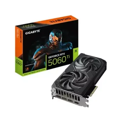 GIGABYTE GeForce RTX 5060 Ti WINDFORCE OC 16G Graphics Card - 16GB GDDR7, 128bit, PCI-E 5.0, 2587MHz Core Clock, 3 x DisplayPort, 1 x HDMI, GV-N506TWF2OC-16GD - Thumbnail 2