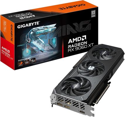 GIGABYTE Radeon RX 9060 XT 16 GB GAMING OC Graphics Card, Black