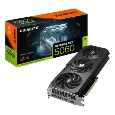 GIGABYTE GeForce RTX 5060 GAMING OC 8G Graphics Card - 8GB GDDR7 128bit PCI-E 5.0 2595 MHz Core Clock 3 x DisplayPort 1 x HDMI GV-N5060GAMING OC-8GD