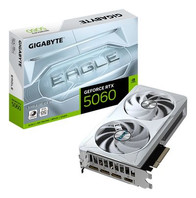 GIGABYTE GeForce RTX 5060 EAGLE OC ICE 8G Graphics Card - 8GB GDDR7 128bit PCI-E 5.0 2550 MHz Core Clock 3 x DisplayPort 1 x HDMI GV-N5060EAGLEOC ICE-8GD - Thumbnail 2