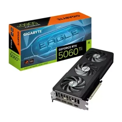 GIGABYTE GeForce RTX 5060 Ti EAGLE MAX OC 8G Graphics Card - 8GB GDDR7 128bit PCI-E 5.0 2617MHz Core Clock 3 x DP 1 x HDMI NVIDIA DLSS 4 GV-N506TEAGLEMAX OC-8GD