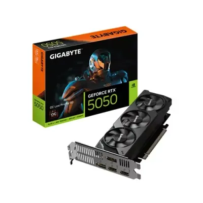 GIGABYTE GeForce RTX 5050 OC Low Profile 8G Graphics Card - 8GB GDDR6, 128bit, PCI-E 5.0, 2587MHz Core Clock, 2 x DP, 2 x HDMI, NVIDIA DLSS 4, GV-N5050OC-8GL - Thumbnail 4