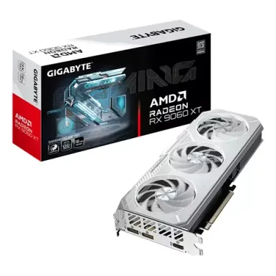 GIGABYTE GAMING Radeon RX 9060 XT OC ICE 16G Graphics Card - 16GB GDDR6, 256bit, PCI-E 5.0, 3320 MHz Core Clock, 2 x DisplayPort, 1 x HDMI, GV-R906XGAMINGOCICE-16GD - Thumbnail 2