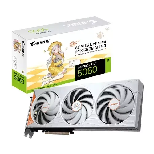 GIGABYTE AORUS GeForce RTX 5060 ARI 8G Graphics Card - Image 1