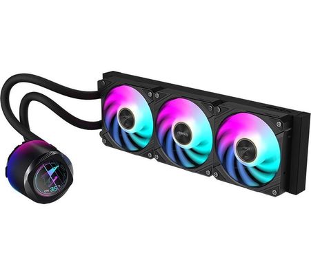 GIGABYTE AORUS WATERFORCE X II 360 AIO Liquid CPU Cooler - 3x120mm ARGB Fans full-color LCD MAGNETIC interlocking mechanism DAISY-CHAIN Intel LGA 1851 and AMD AM5 Compatible