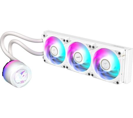 GIGABYTE AORUS WATERFORCE X II 360 ICE AIO Liquid CPU Cooler - 3x120mm ARGB Fans full-color LCD DAISY-CHAIN Intel LGA 1851 and AMD AM5 Compatible