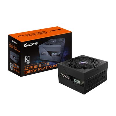 GIGABYTE AORUS ELITE P1000W ICE Power Supply Unit - PCIe 5.0. 80 PLUS