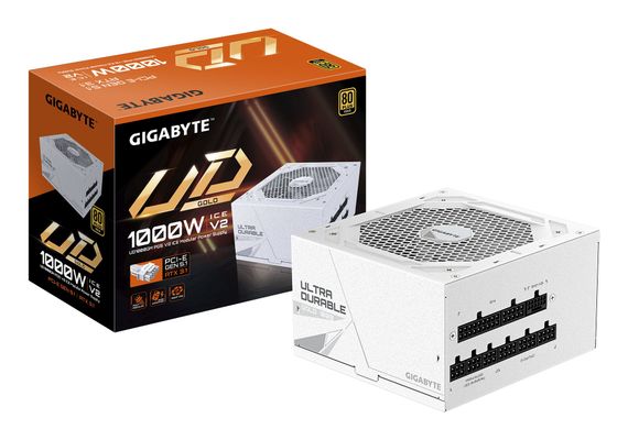 GIGABYTE UD1000GM PG5 V2 ICE Power Supply Unit- PCIe Gen 5.1. 80 PLUS