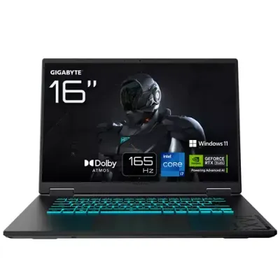 GIGABYTE A16 16" Gaming Laptop - Intel®Core i7, RTX 5060, 1 TB SSD, Black - Thumbnail 2