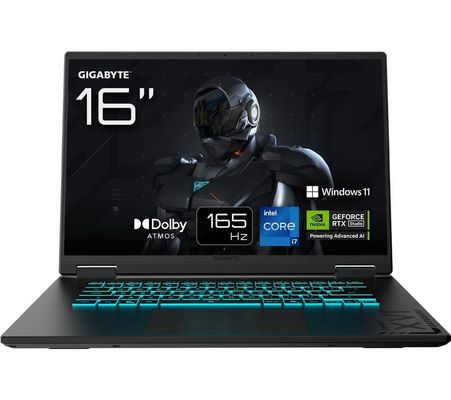 GIGABYTE GAMING A16 CWH Gaming Laptop - 16.0 165Hz WQXGA Intel core 7-13620H NVIDIA RTX 5070 16GB DDR5 5200MHz 1 x Gen4 1TB SDD Win 11 Home 2 Year Warranty Dolby Atmos GAMING A16 CWHI3UK894SH - Thumbnail 2