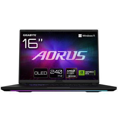 GIGABYTE AORUS MASTER 16 Gaming Laptop - 16.0 240Hz OLED AMD Razen 9 9955X3D NVIDIA RTX 5090 GPU 32GB DDR5 5600MHz 1 x Gen4 1TB SDD Win 11 Home 2 Year Warranty AORUS MASTER 16 6ZJM6UKE64SH - Thumbnail 2