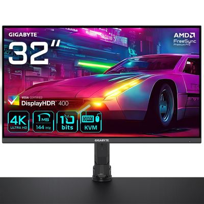 GIGABYTE M32U 31.5", 4K UHD, Arm Edition, 144Hz Gaming Monitor