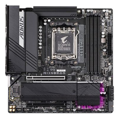 GIGABYTE B650M AORUS ELITE Motherboard - AMD Ryzen 9000 CPUs. 12+2+2 P