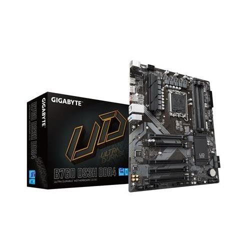 GIGABYTE B760 DS3H DDR4 Motherboard - Supports Intel Core 14th CPUs, 18+2+1 Phases Digital VRM, up to 5333MHz DDR4 (OC), 2xPCIe 4.0 M.2, GbE LAN, USB 3.2 Gen 2 - Image 1
