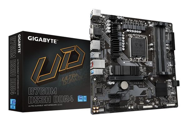 GIGABYTE B760M DS3H DDR4 Motherboard - Supports Intel Core 14th Gen CP