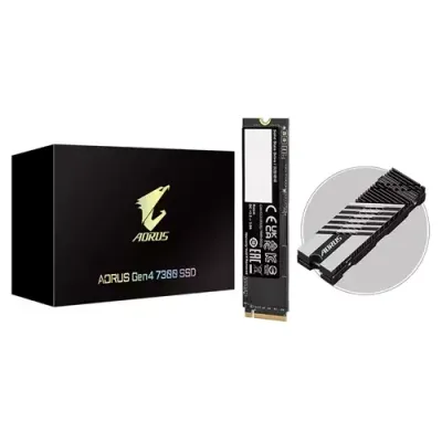 GIGABYTE AORUS Gen4 7300 SSD 1TB M.2 PCI Express 4.0 NVMe 3D TLC NAND - Thumbnail 2