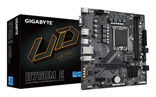 GIGABYTE B760M E Motherboard - Supports 14th Gen. Intel Core CPUs. 6+1