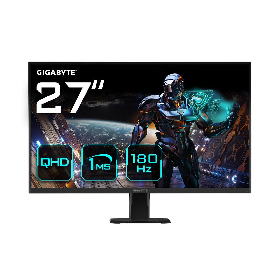 GIGABYTE GS27QA 27" QHD Gaming Monitor - 2560 x 1440. 180Hz. 1ms. - Image 1