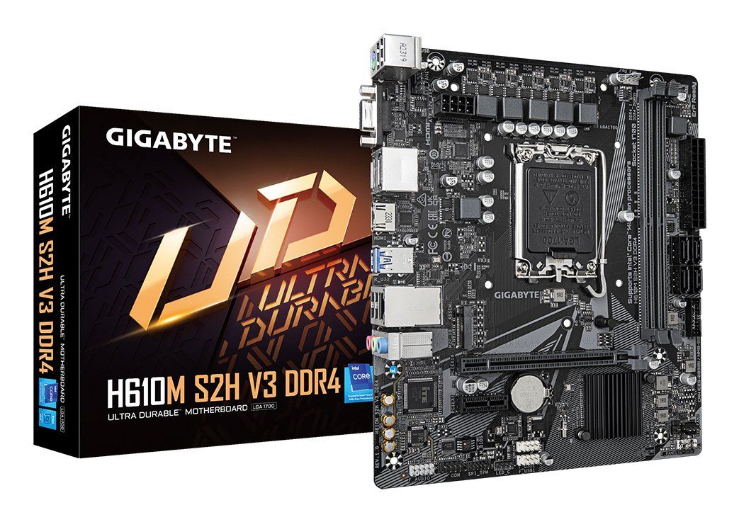 GIGABYTE H610M S2H V3 DDR4 Motherboard - Supports Intel Core 14th CPUs - Image 1