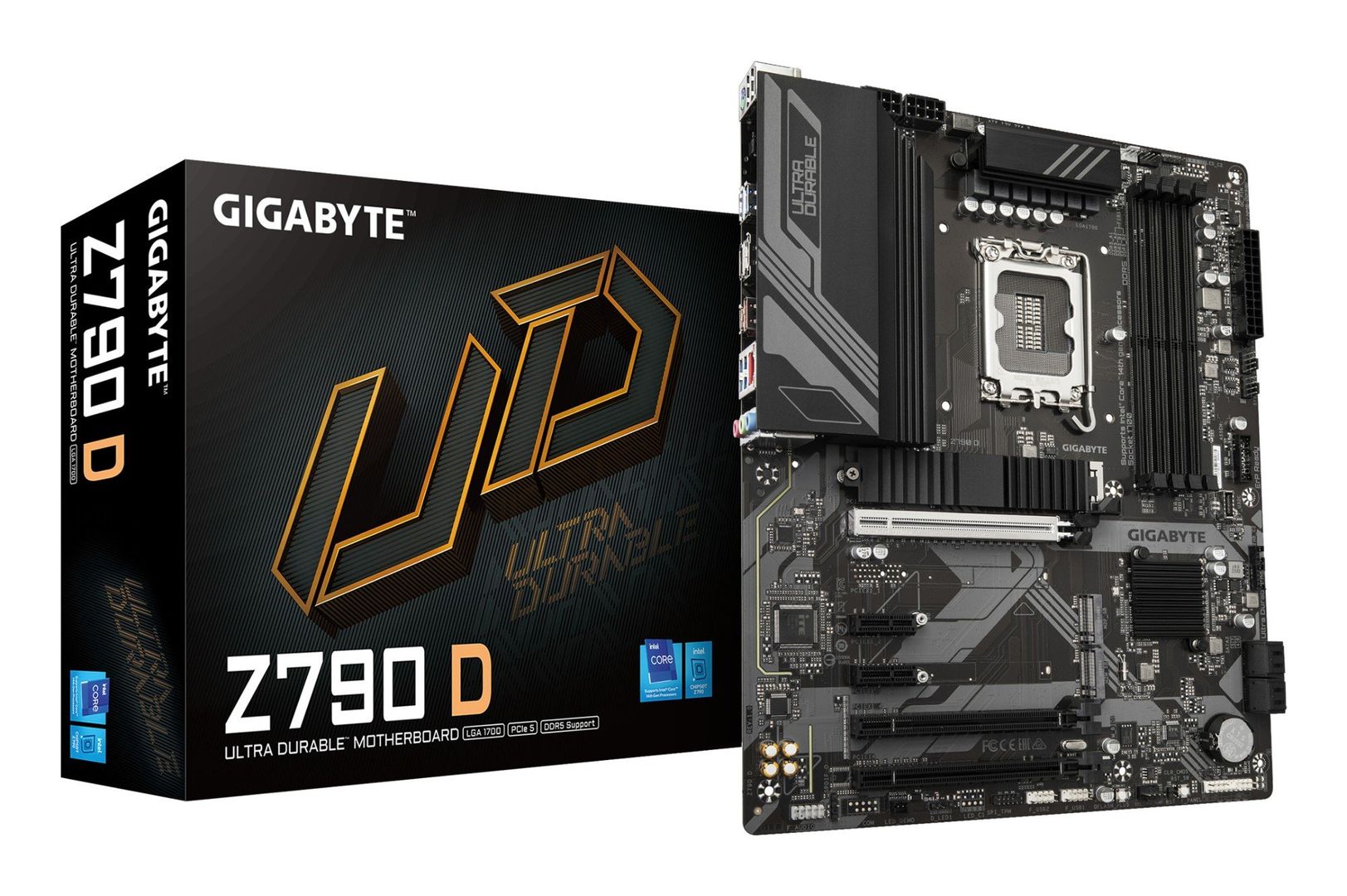 GIGABYTE Z790 D Motherboard - Supports Intel Core 14th Gen CPUs, 12+1+1 Phases Digital VRM, up to 7600MHz DDR5 (OC), 3xPCIe 4.0 M.2, 2.5GbE LAN, USB 3.2 Gen 2 - Image 1