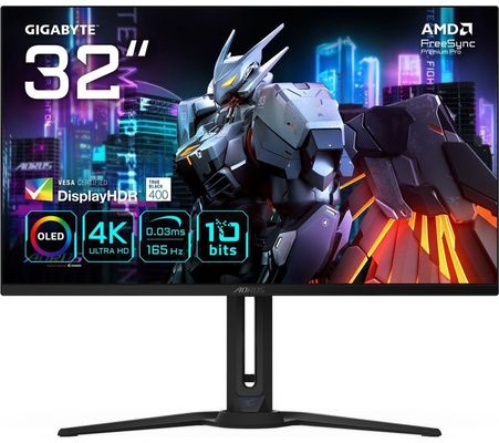GIGABYTE AORUS FO32U 31.5” 165Hz OLED UHD Gaming Monitor