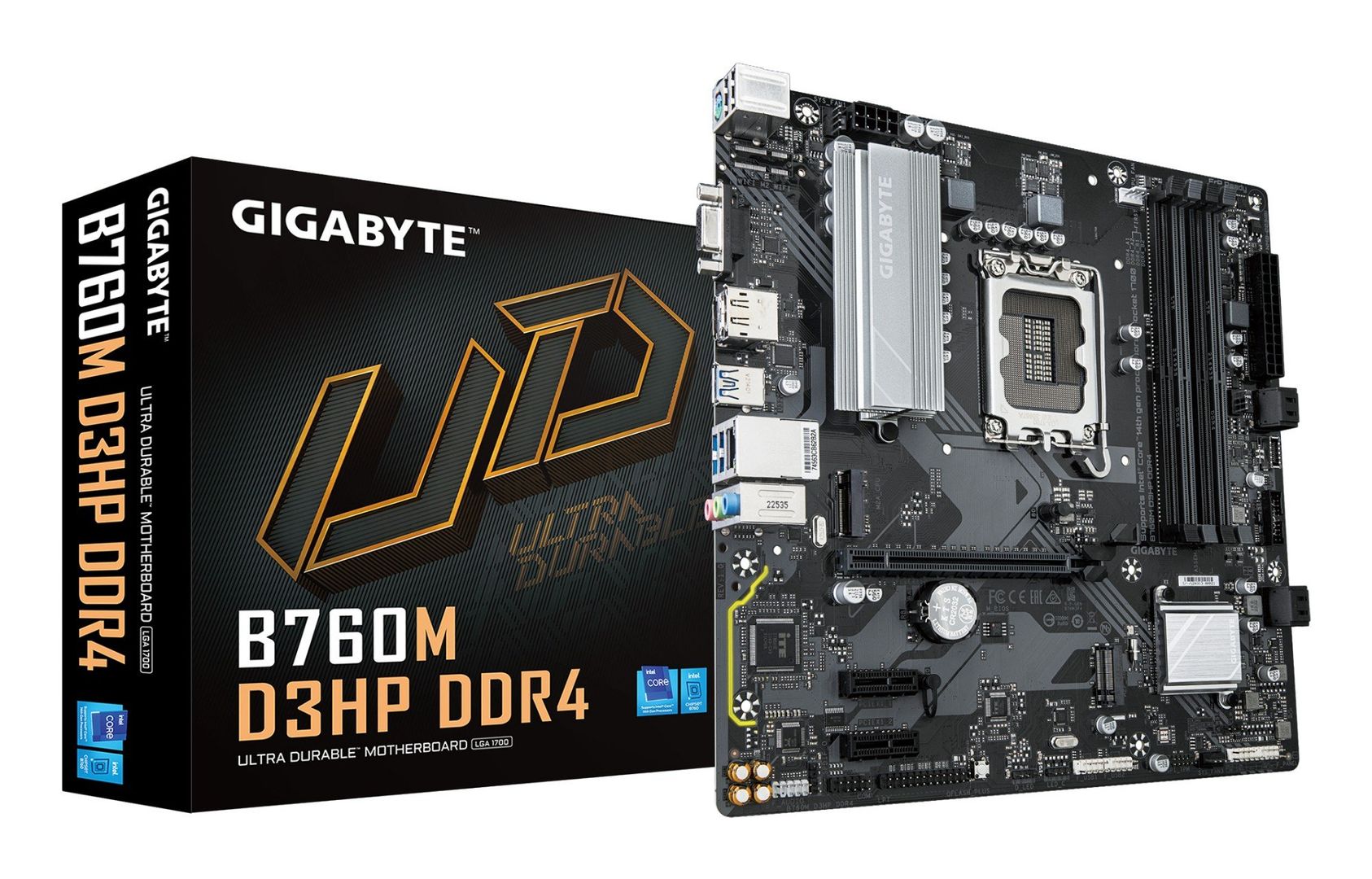 GIGABYTE B760M D3HP DDR4 Motherboard - Supports Intel Core 14th Gen CP - Image 1
