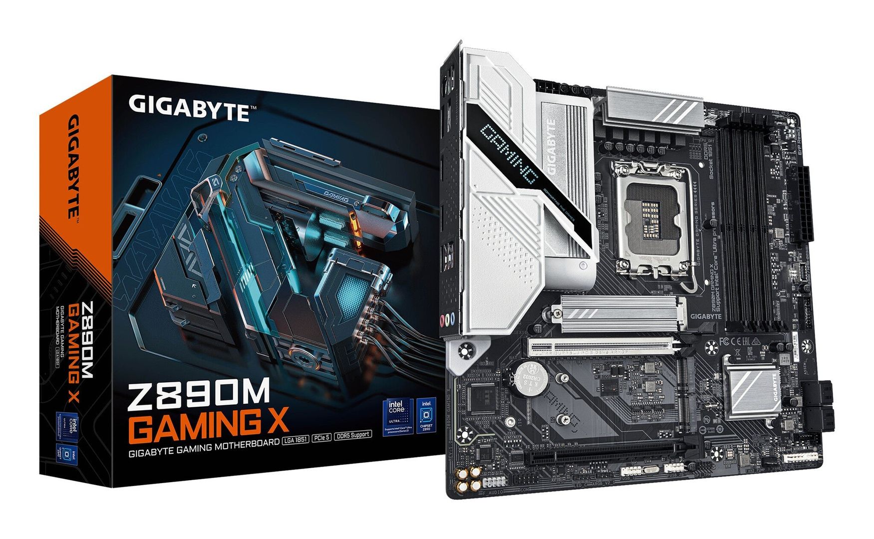 GIGABYTE Z890M GAMING X Motherboard - Supports Intel Core Ultra (Serie - Image 1