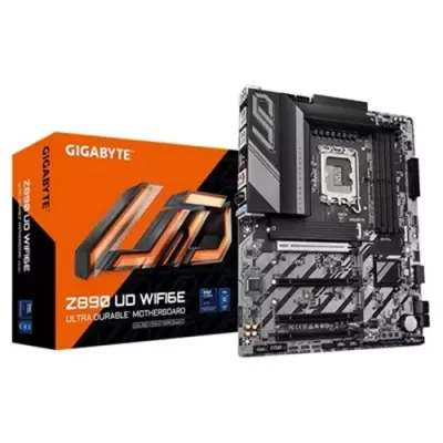 GIGABYTE Z890 UD WIFI6E Motherboard - Supports Intel Core Ultra (Series 2) CPUs, 12+1+2 phases VRM, up to 8800MHz DDR5 (OC), 1xPCIe 5.0 + 2xPCIe 4.0, Wi-Fi 6E, 2.5GbE LAN, USB 4 - Thumbnail 2