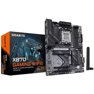 GIGABYTE X870 GAMING WIFI6 Motherboard - Supports AMD Ryzen 9000 CPUs, 8+2+2 phases VRM, up to 8000MHz DDR5 (OC), 1xPCIe 5.0 + 2xPCIe 4.0, Wi-Fi 6, 2.5GbE LAN, USB 4 - Thumbnail 3