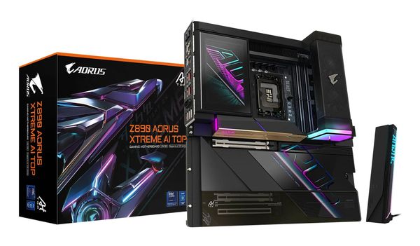 GIGABYTE Z890 AORUS XTREME AI TOP Motherboard - Supports Intel Core Ultra (Series 2) CPUs 22+1+2 phases VRM up to 9500MHz DDR5 (OC) PCIe 5.0 M.2 Wi-Fi 7 Thunderbolt 5
