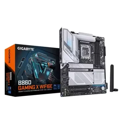 GIGABYTE B860 GAMING X WIFI6E Motherboard - Intel Core Ultra Series CPUs, 12+1+2+1 Phases VRM, up to 9066MHz DDR5, 1xPCIe 5.0 + 2xPCIe 4.0 M.2, 2.5GbE LAN, WIFI 6E, USB4 - Thumbnail 2