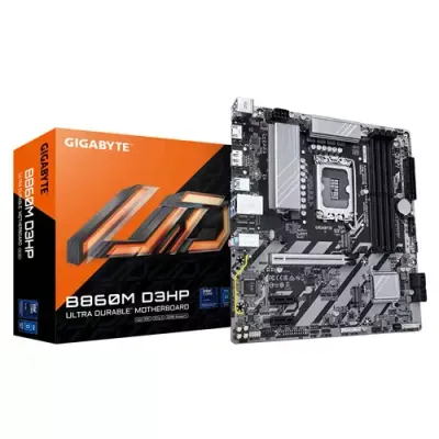 GIGABYTE B860M D3HP LGA1851 Motherboard, Black - Thumbnail 2