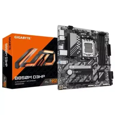GIGABYTE B850M D3HP Motherboard - AMD Ryzen 9000 Series CPUs, 5+2+2 Phases Digital VRM, up to 8200MHz DDR5 (OC), 1xPCIe 5.0 + 1xPCIe 4.0 M.2, GbE LAN, USB 3.2 Gen 2 - Thumbnail 2