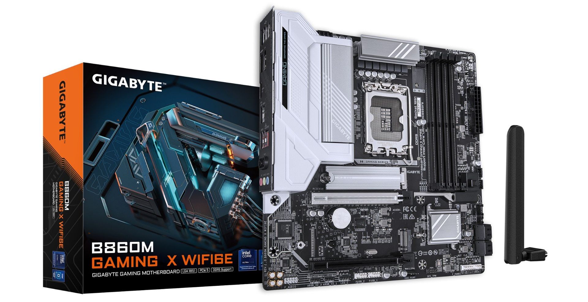 GIGABYTE B860M GAMING X WIFI6E Motherboard - Intel Core Ultra Series CPUs, 8+1+2+2 Phases VRM, up to 9200MHz DDR5, 1xPCIe 5.0 + 1xPCIe 4.0 M.2, 2.5GbE LAN, WIFI 6E, USB 4 - Image 1