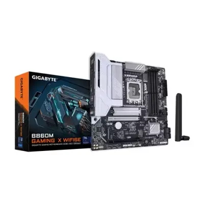 GIGABYTE B860M GAMING X WIFI6E Motherboard - Intel Core Ultra Series CPUs, 8+1+2+2 Phases VRM, up to 9200MHz DDR5, 1xPCIe 5.0 + 1xPCIe 4.0 M.2, 2.5GbE LAN, WIFI 6E, USB 4 - Thumbnail 2