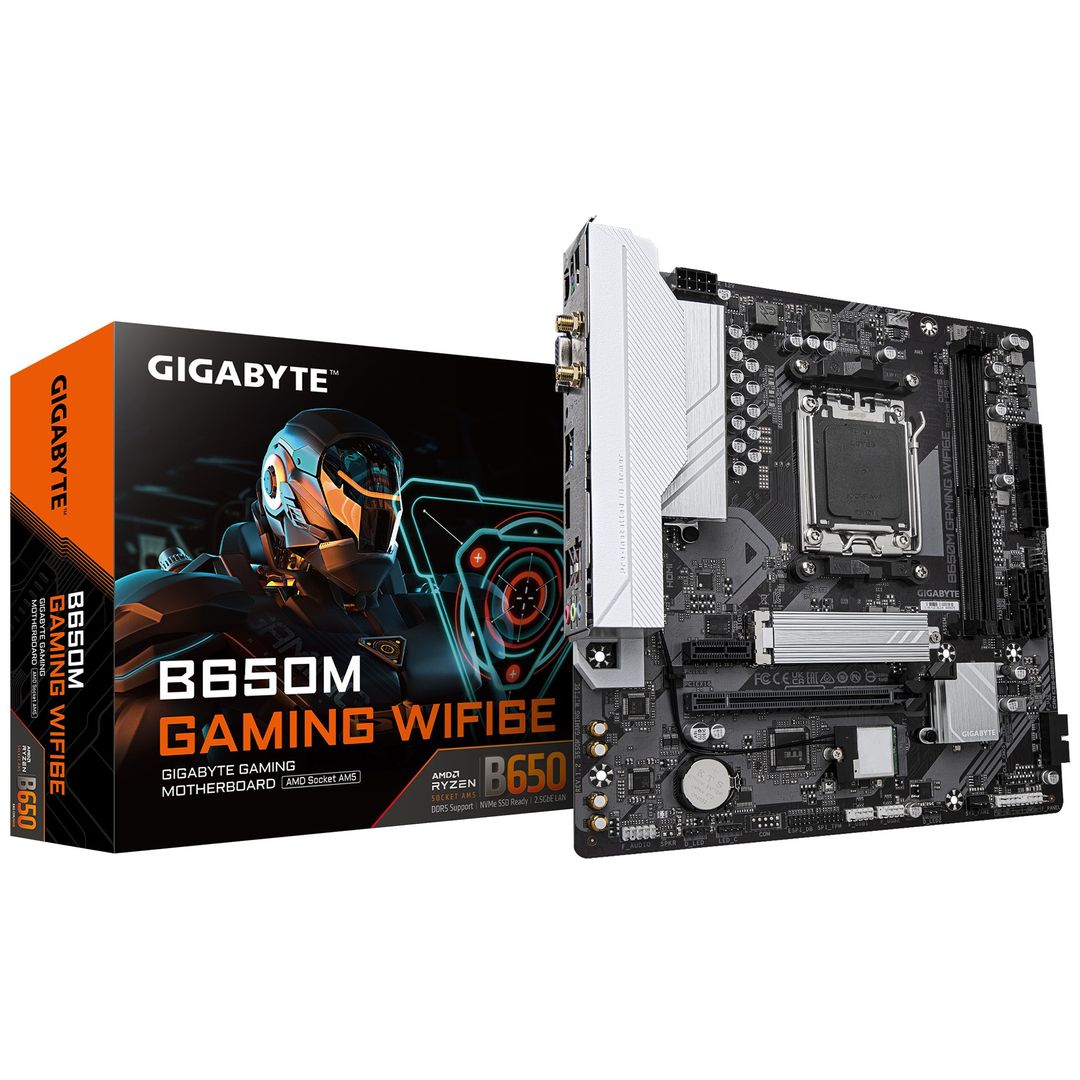 GIGABYTE B650M GAMING WIFI6E Motherboard - AMD Ryzen 9000 Series CPUs. - Image 1