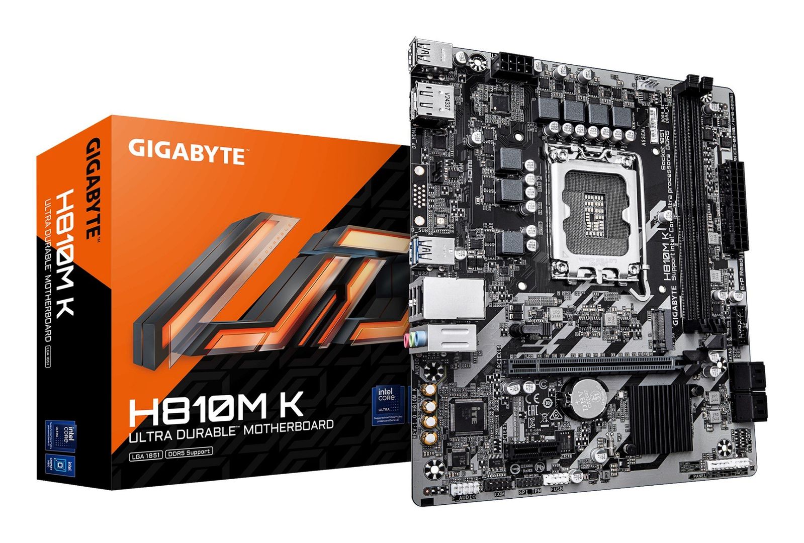 GIGABYTE H810M K LGA1851 Motherboard - Image 1